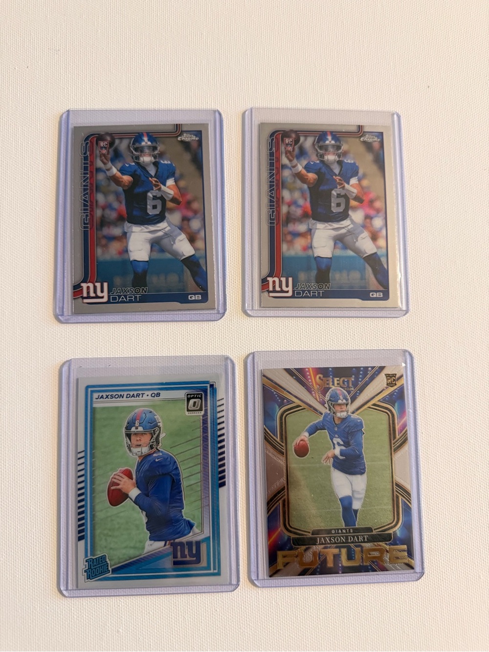 🔥Jaxon Dart 4 card lot New York Giants